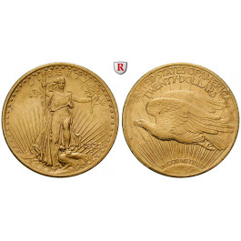 USA, 20 Dollars 1922, 30,09 g fein, vz+
