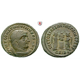 Römische Kaiserzeit, Constantinus I., Follis 318, vz
