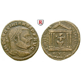Römische Kaiserzeit, Galerius, Follis 307, f.ss/ss