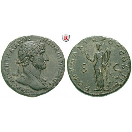 Römische Kaiserzeit, Hadrianus, Sesterz 119, ss