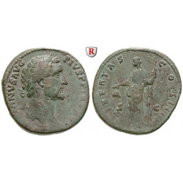 Römische Kaiserzeit, Antoninus Pius, Sesterz 153-154, f.vz/ss
