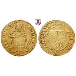 Mainz, Bistum, Johann II. von Nassau, Goldgulden o.J. (1414-1417), ss+