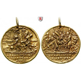 Religion und Moral, Erzgebirge, Silbermedaille o.J. (um 1540), ss