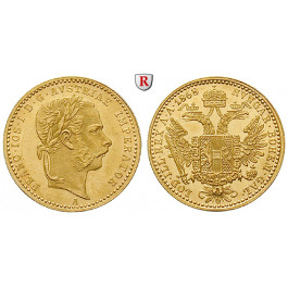 Österreich, Kaiserreich, Franz Joseph I., Dukat 1868, 3,44 g fein, f.st/st