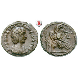 Römische Provinzialprägungen, Ägypten, Alexandria, Salonina, Frau des Gallienus, Tetradrachme Jahr 13 = 265-266, ss+
