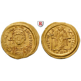 Byzanz, Justinian I., Solidus 545-565, f.vz
