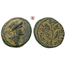 Römische Provinzialprägungen, Seleukis und Pieria, Antiocheia am Orontes, Nero, Bronze Jahr 104 = 55-56 n.Chr., ss-vz