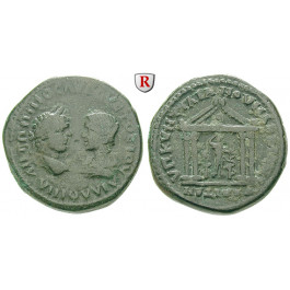 Römische Provinzialprägungen, Thrakien-Donaugebiet, Markianopolis, Caracalla, Bronze 198-217, f.ss/ss+