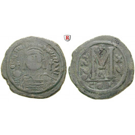 Byzanz, Justinian I., Follis Jahr 15 = 541-542, f.ss