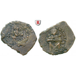 Byzanz, Leo III. und Constantinus V., Follis 720-741, s/ss