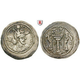 Sasaniden, Yazdgard I., Drachme 399-420, ss+