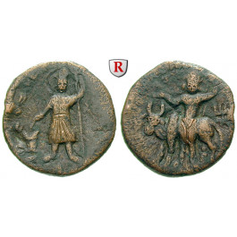 Baktrien und Indien, Kuschan, Vasu Deva I., Bronze 195-230, f.ss