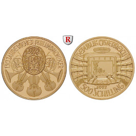 Österreich, 2. Republik, 500 Schilling 1992, 8,0 g fein, PP