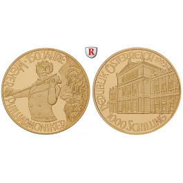 Österreich, 2. Republik, 1000 Schilling 1992, 16,0 g fein, PP