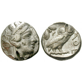 Attika, Athen, Tetradrachme nach 449 v.Chr., ss+
