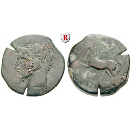 Numidien, Königreich, Micipsa, Bronze 148-118 v.Chr., ss+