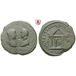 Römische Provinzialprägungen, Thrakien-Donaugebiet, Markianopolis, Gordianus III., Bronze 238-244, ss+