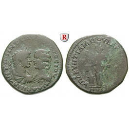 Römische Provinzialprägungen, Thrakien-Donaugebiet, Markianopolis, Caracalla, Bronze 198-217, ss/s