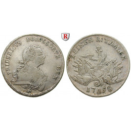 Brandenburg-Preussen, Königreich Preussen, Friedrich II., 1/2 Reichstaler 1750, ss+