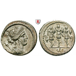 Römische Republik, Faustus Cornelius Sulla, Denar 56 v.Chr., vz