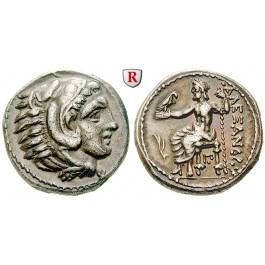 Makedonien, Königreich, Alexander III. der Grosse, Tetradrachme 316-315 v.Chr., ss-vz