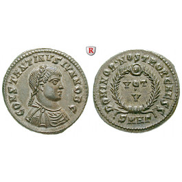 Römische Kaiserzeit, Constantinus II., Caesar, Follis 324, prfr.