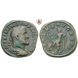Römische Kaiserzeit, Maximinus I., Sesterz 236-238, f.ss