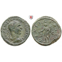 Römische Kaiserzeit, Traianus Decius, Sesterz 249-251, ss