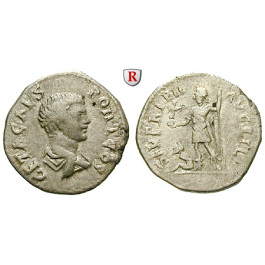 Römische Kaiserzeit, Geta, Caesar, Denar ca. 200, ss