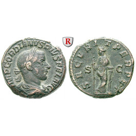 Römische Kaiserzeit, Gordianus III., As 243-244, ss