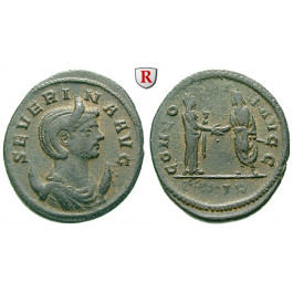 Römische Kaiserzeit, Severina, Frau des Aurelianus, Antoninian 274-275, ss+