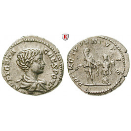 Römische Kaiserzeit, Geta, Caesar, Denar 200-202, vz/ss