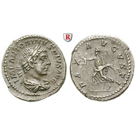 Römische Kaiserzeit, Elagabal, Denar 218-222, vz+/ss+