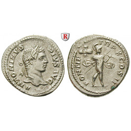 Römische Kaiserzeit, Caracalla, Denar 207, ss-vz