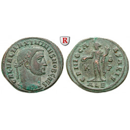 Römische Kaiserzeit, Maximinus II., Caesar, Follis 308, f.vz