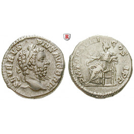 Römische Kaiserzeit, Septimius Severus, Denar 210, ss+