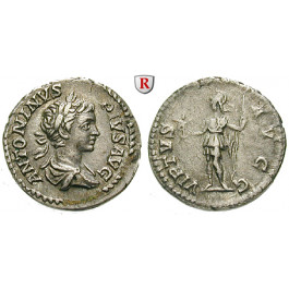 Römische Kaiserzeit, Caracalla, Denar 203, ss+