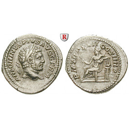 Römische Kaiserzeit, Caracalla, Denar 214, f.vz
