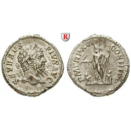 Römische Kaiserzeit, Septimius Severus, Denar 209, vz
