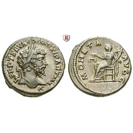 Römische Kaiserzeit, Septimius Severus, Denar 198-202, f.vz