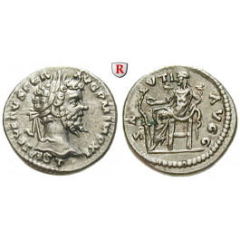 Römische Kaiserzeit, Septimius Severus, Denar 198, vz/ss