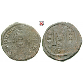 Byzanz, Justinian I., Follis Jahr 30 = 556-557, f.ss