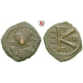 Byzanz, Justin II., Halbfollis (20 Nummi) Jahr 3 = 567-568, f.ss