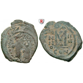 Byzanz, Heraclius und Heraclius Constantinus, Follis Jahr 22 = 631-632, s-ss