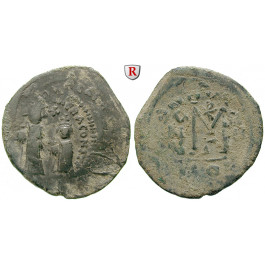 Byzanz, Heraclius und Heraclius Constantinus, Follis Jahr 4 = 613-614, s-ss