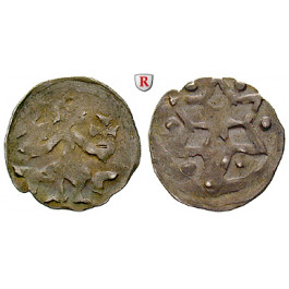 Brandenburg, Markgrafschaft, Johann I., Otto III. und Otto IV., Denar 2. Hälfte 13. Jh., s-ss