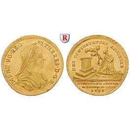 Römisch Deutsches Reich, Maria Theresia, 3/4 Dukat 1767, vz