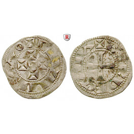 Frankreich, Aquitanien, Wilhelm X., Denar 1127-1137, ss