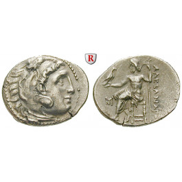 Makedonien, Königreich, Alexander III. der Grosse, Drachme 295-275 v.Chr., ss-vz