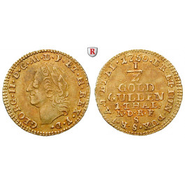 Braunschweig, Braunschweig-Calenberg-Hannover, Georg II., 1/2 Goldgulden (1 Taler) 1750, ss